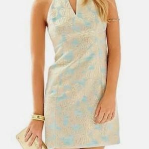 Lilly Pulitzer Breakwater Palm Jacquard Shift Dress, Size 8